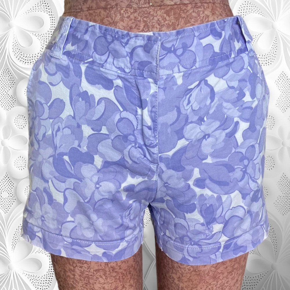 New York & Company Purple Floral Shorts